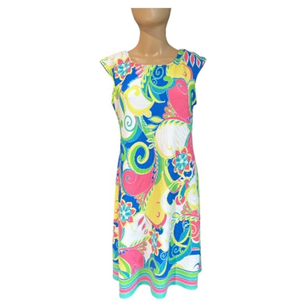 Ronni Nicole, Vibrant, Kaleidoscope, Multicolor Sleeveless Dress Size 8